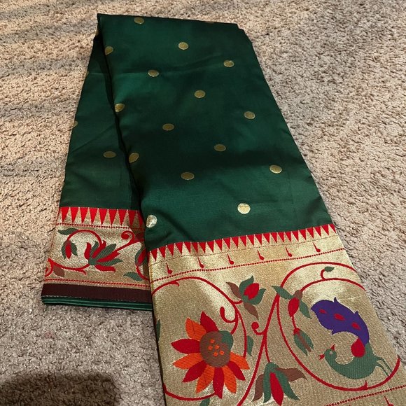 Other - Big border Green Paithni silk saree
